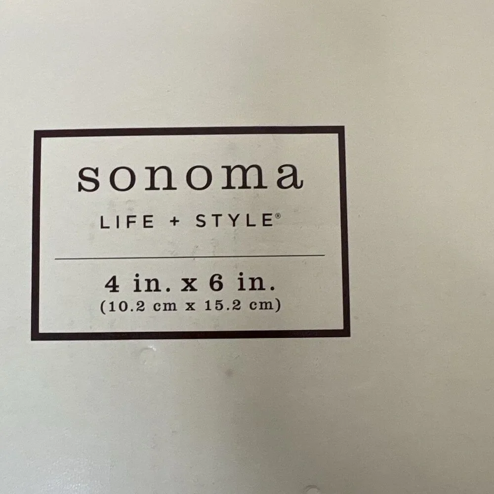 Sonoma Accents Love And Happiness Photo Frame 4x6 Wood